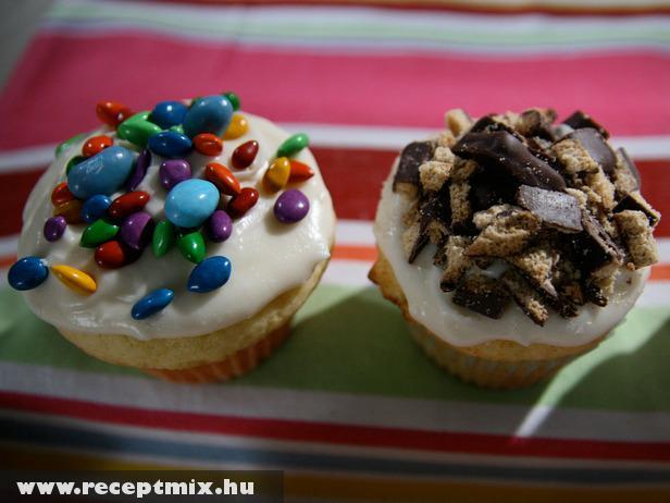 Drazsés és csokis muffin
