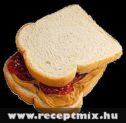Mogyoróvajas lekváros szendvics