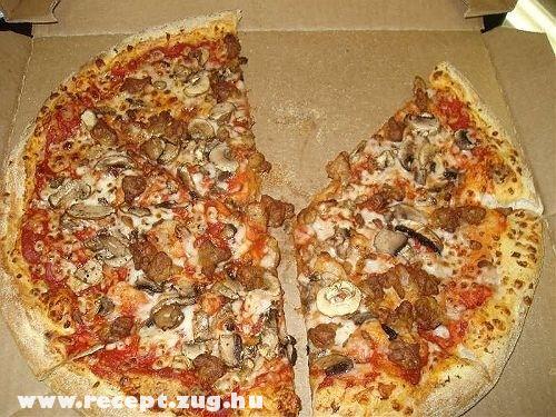 Kolbászos pizza