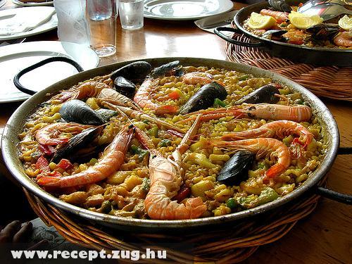 Spanyolország egyik fõ nemzeti étele a paella