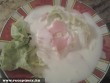 Saláta nehéz vacsora helyett (felvágott, káposzta, kefir vagy joghurt)