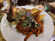 Marha steak, köret