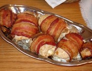 Csirkemell baconbe tekerve Csirkemell baconbe tekerve